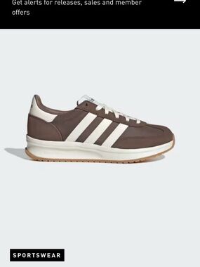 adidas Men’s Brown Sneakers with White Stripes